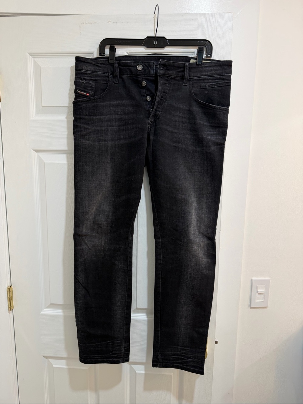 Diesel D-BAZER Tapered Jeans - Black